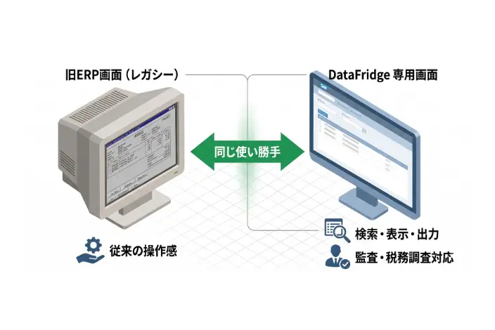 これまでと同じ使い勝手でデータを参照